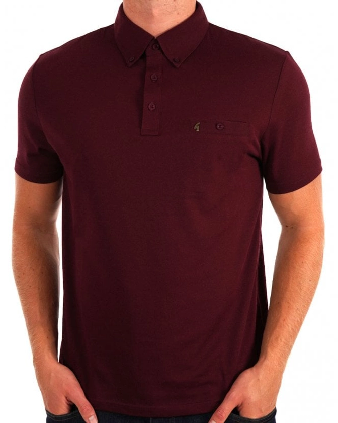 Gabicci Vintage Ladro Polo Shirt Berry