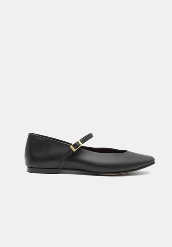 Maeva Mary Jane Leather Flats