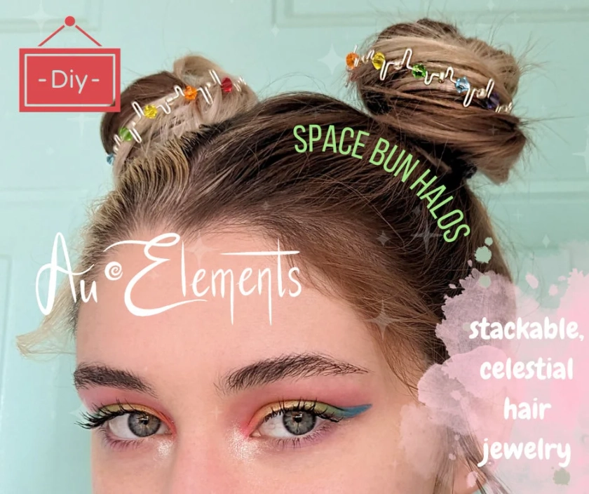 Create your Own Space Bun Halos Digital Guide