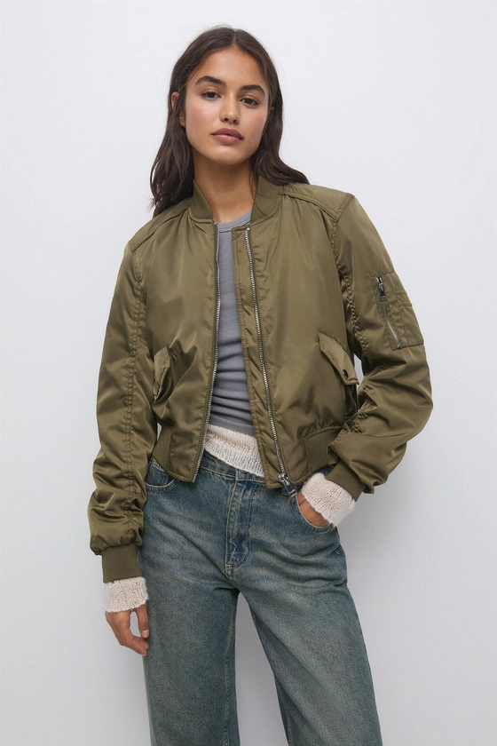 Chaqueta bomber básica