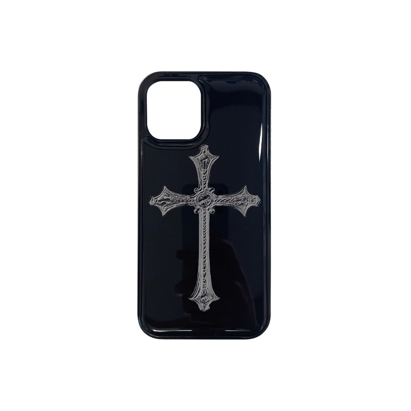 cross epoxy phone case (black) : mineor