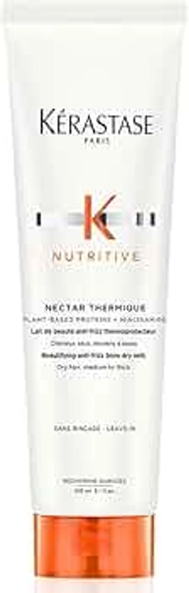 Kérastase, Nutritive, Lait Nourrissant Thermo-Protecteur, Sans Rinçage, Pour Cheveux Secs, Nectar Thermique, 150 ml