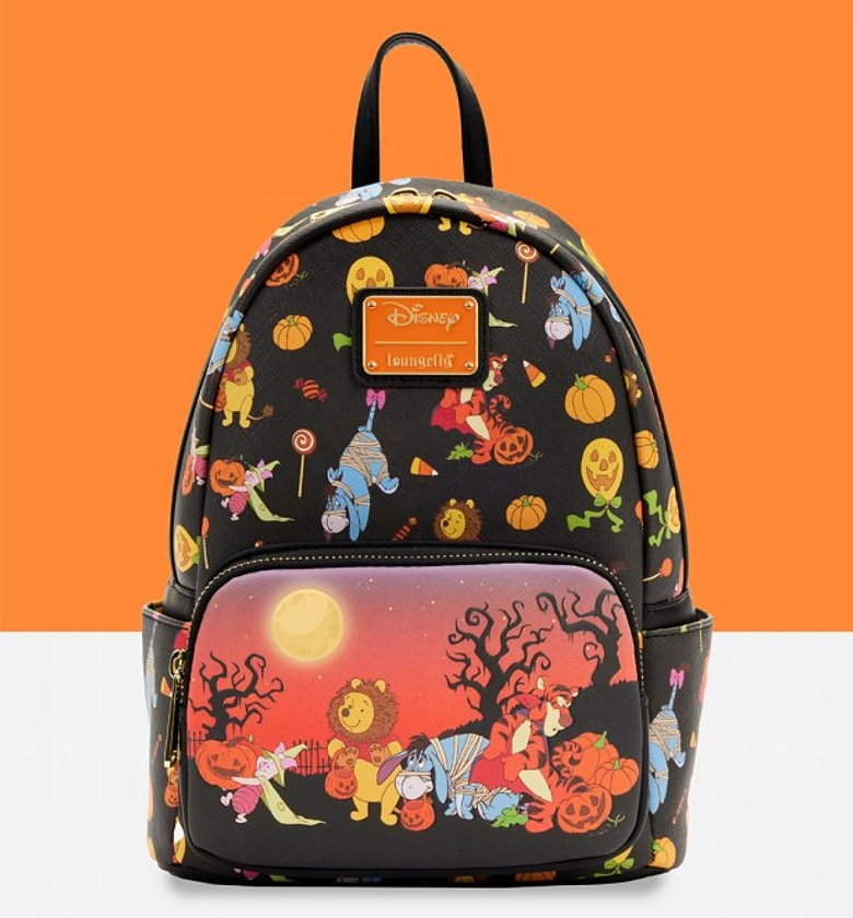 Loungefly Disney Winnie the Pooh Halloween Group Mini Backpack