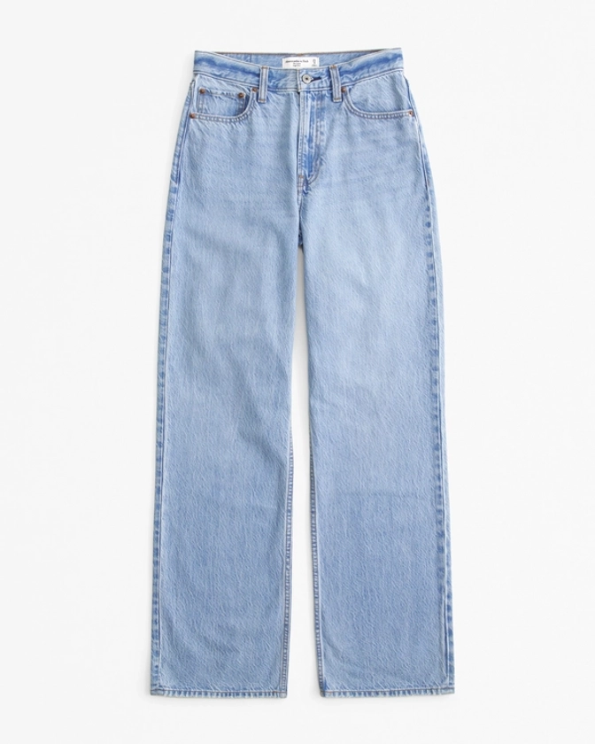 Femme Jean ample taille haute | Femme Bas | Abercrombie.com