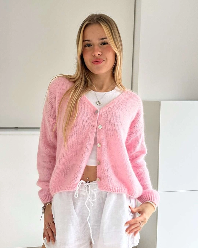 TAYLOR CARDIGAN ROSA