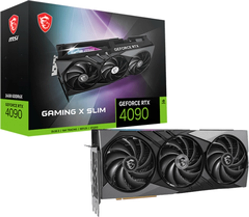 Відеокарта MSI PCI-Ex GeForce RTX 4090 Gaming X Slim 24GB GDDR6X (384bit) (2610/21000) (2 x HDMI, 2 x DisplayPort) (RTX 4090 GAMING X SLIM 24G)