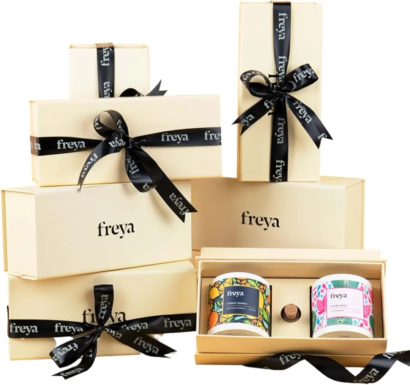 Freya Home Classic Scented Soy Wax Candles, Aromatherapy for Home Fragrance | Perfect for Christmas & Diwali Gift | Set of 2 (Citrusy Cosmos & Divine Lotus) : Amazon.in: Home & Kitchen