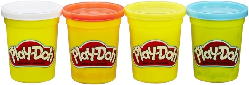 Play-Doh 4 Pack of 4 oz Cans, Classic Colours