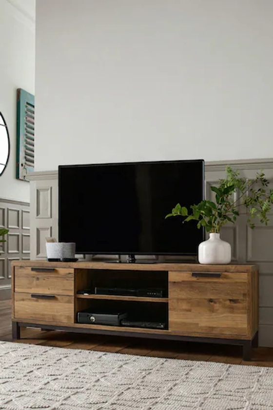 Buy Dark Bronx Wide TV Unit from the Next UK online shop