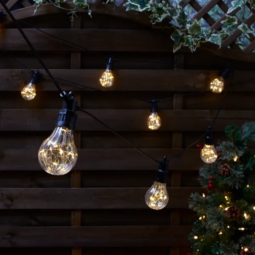 10 LED Warm White Festoon String Lights