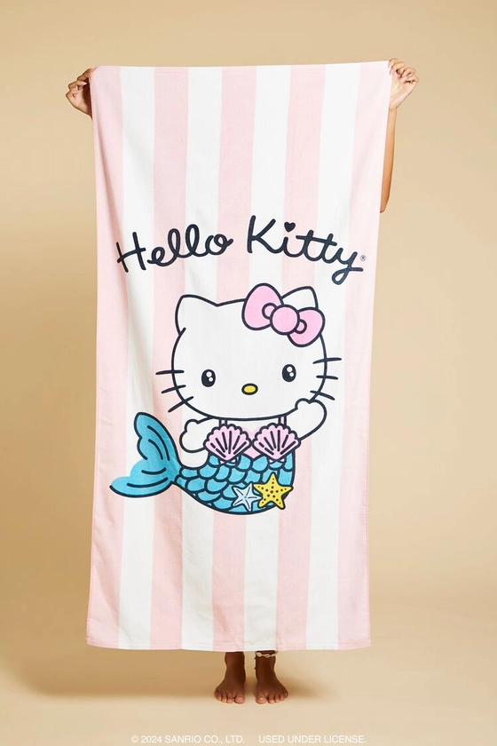 Mermaid Hello Kitty Beach Towel | Forever 21