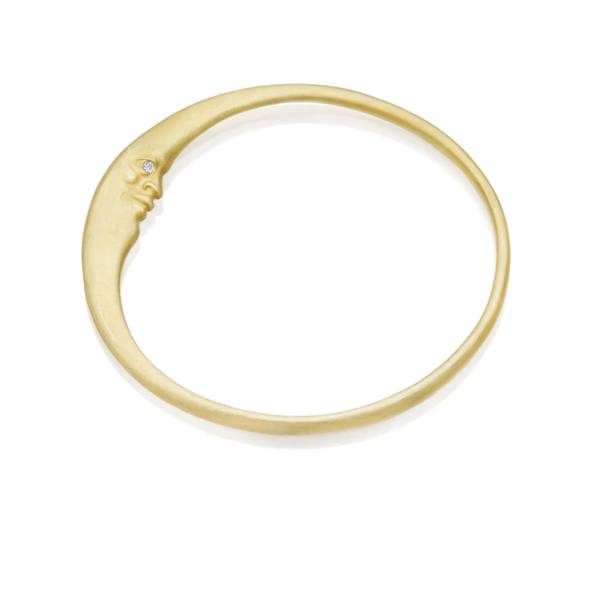 Crescent Moonface Bangle