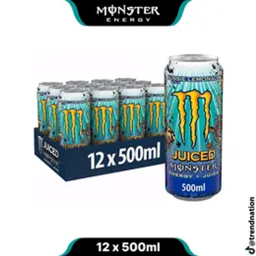 Monster Energy Drink Juiced Aussie Style Lemonade 12 Pack (12 x 500ml)