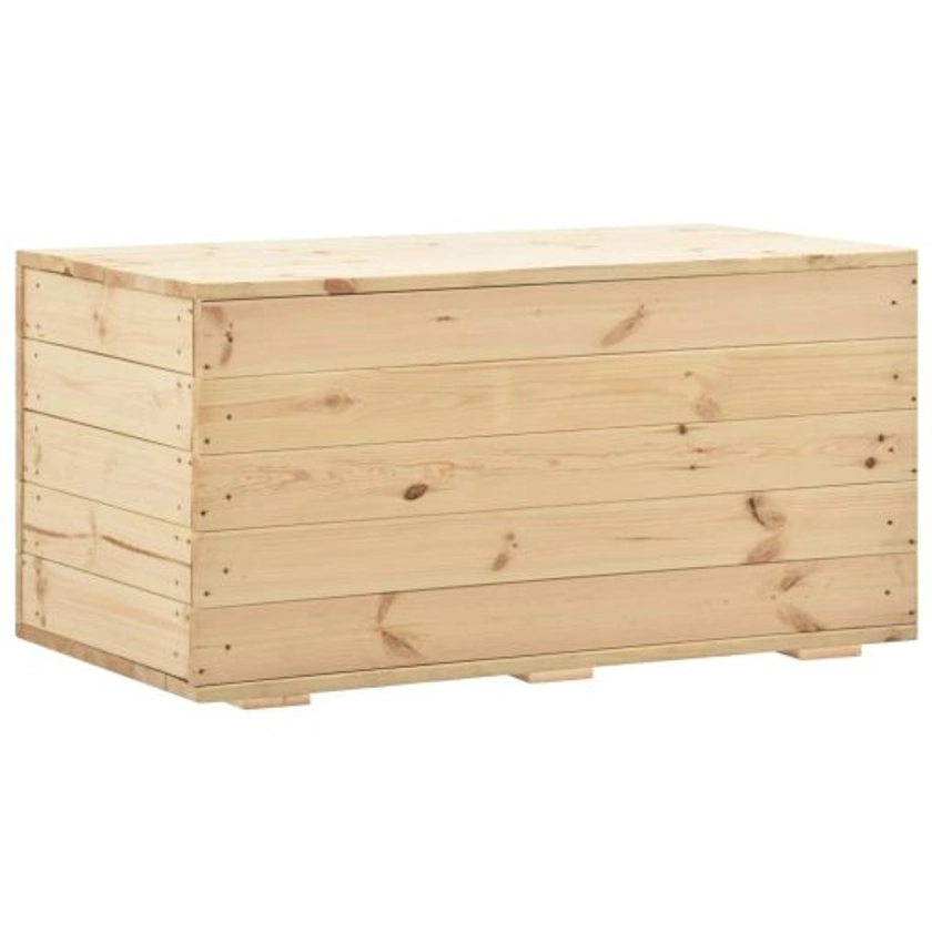 Pine Wood Storage Box 100x54x50.7cm - Complete Storage Solutions