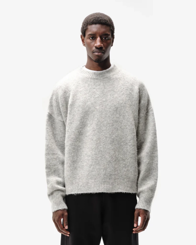 ALPACA KNIT JUMPER - GREY