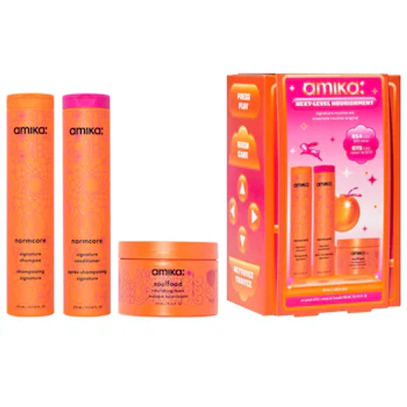 Next-Level Nourishment Signature Hair Routine Set - amika | Sephora