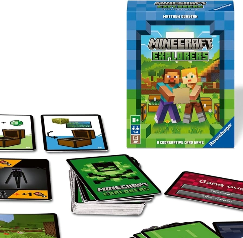 Ravensburger 21580 Minecraft Explorers - Cooperative Card Game for 2-4 People Ages 8 and up