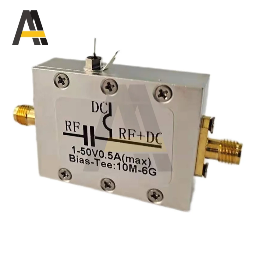 10Mhz-6Ghz Bias Tee Frequency for HAM radio RTL SDR LNA Low Noise Amplifier DC 1-50V with case