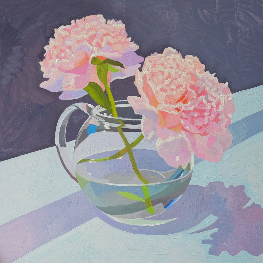 Peonies & Teapot Print (multiple sizes)