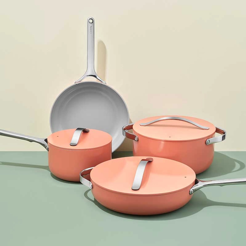 Ceramic Cookware Set | Nonstick Pots & Pans Set | Non-Toxic Cookware | Caraway
