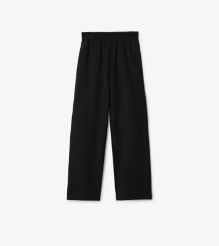 Pantalon de survêtement en coton (Noir) - Femme | Site officiel Burberry®