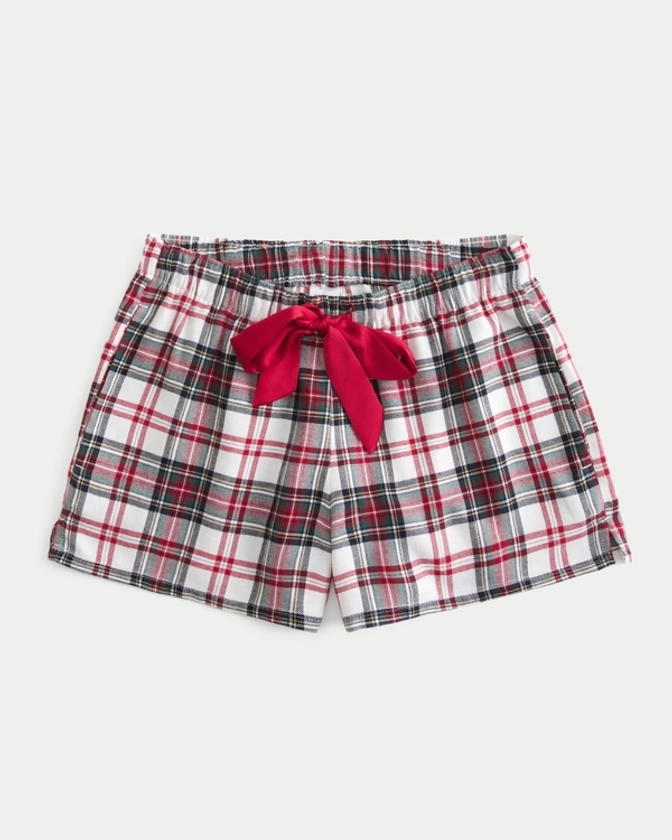 Women's Flannel Tie Shorts | Women's Bottoms | HollisterCo.com