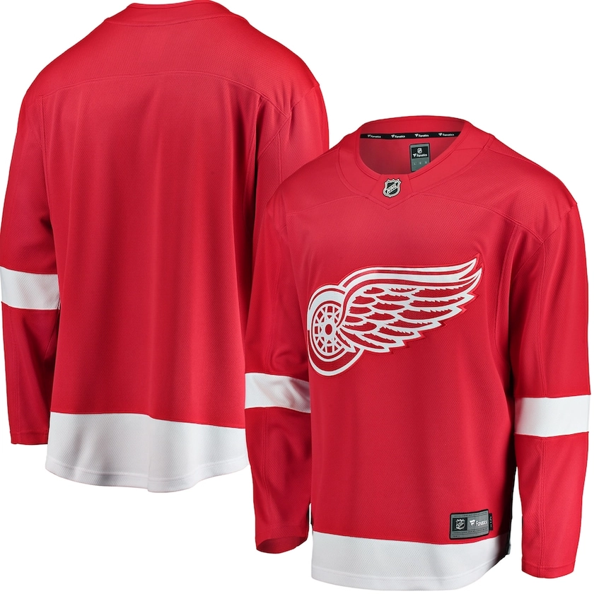 Men's Fanatics Red Detroit Red Wings Breakaway Home Jersey