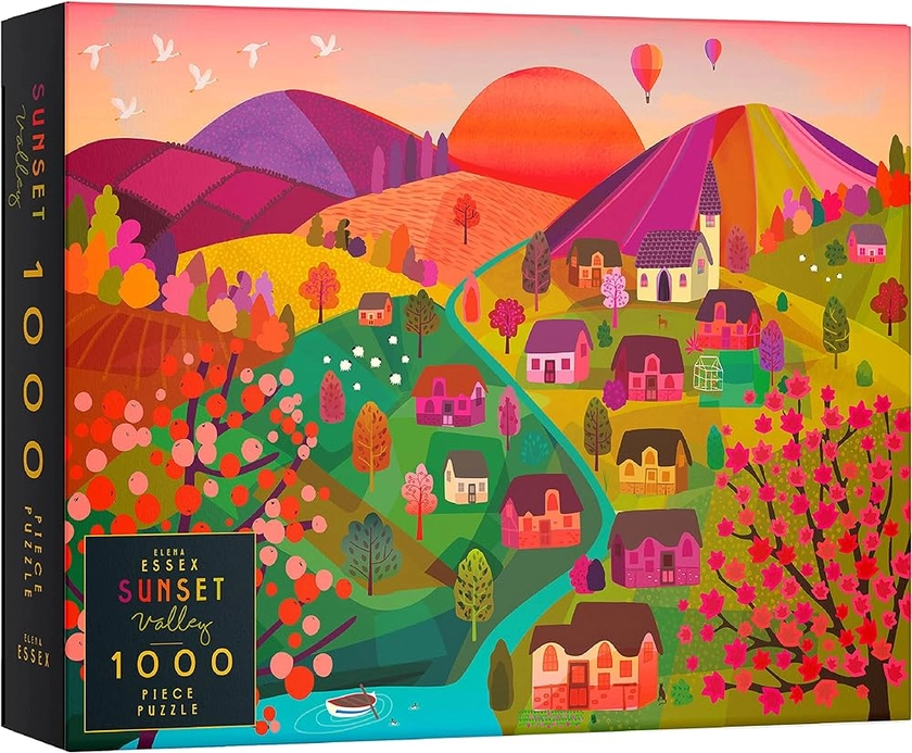 Elena Essex Puzzle 1000 Pieces Paysage - Sunset Valley | Puzzle | Puzzles Classiques | Puzzle Adulte | panoramique France Europe Montagne Puzzle | 50x70cm : Amazon.fr: Jeux et Jouets