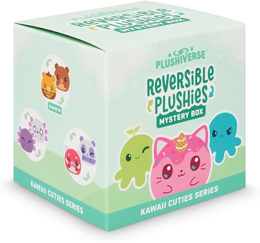 TeeTurtle 3" Reversible Mystery Box Plushie - Kawaii Cuties Series - Surprise Soft Cute Stuffed Animal Blind Box