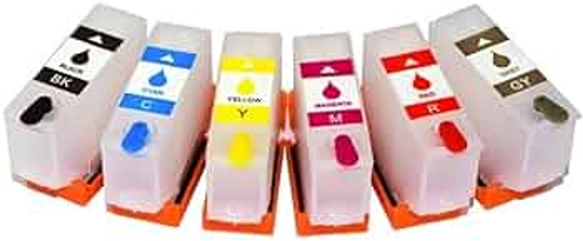 INKXPRO 312XL 6 Color Refill Ink Cartridges No Chip for EPS0N XP-15000 15010 Printer