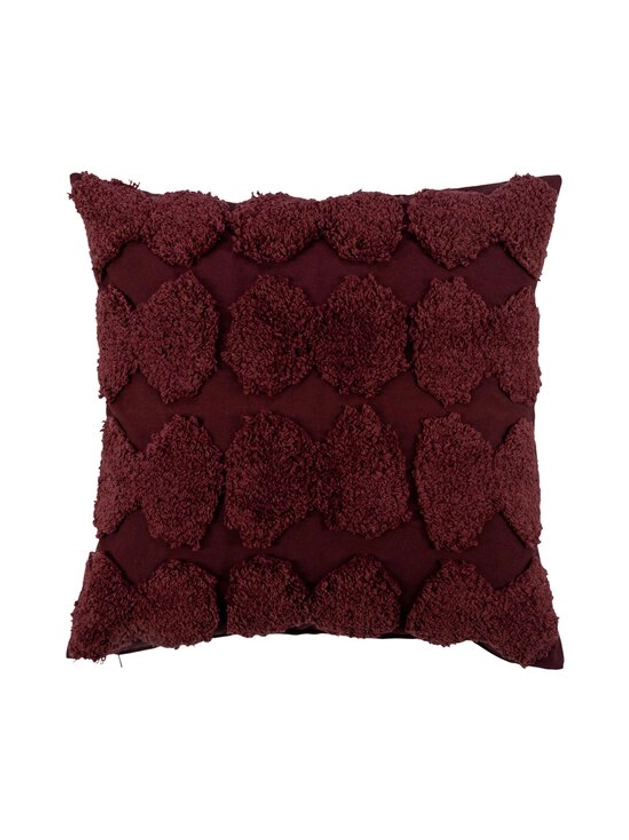 BURGUNDY Pentik Inkivääri -tuftattu tyynynpäällinen, 45x45 cm |45x45 CM | Huovat & päiväpeitot | Stockmann