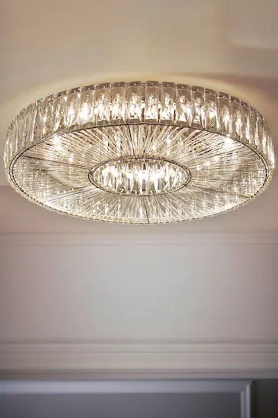 Buy Clear Aria Extra Large Flush Ceiling Light Fitting from the Next UK online shop