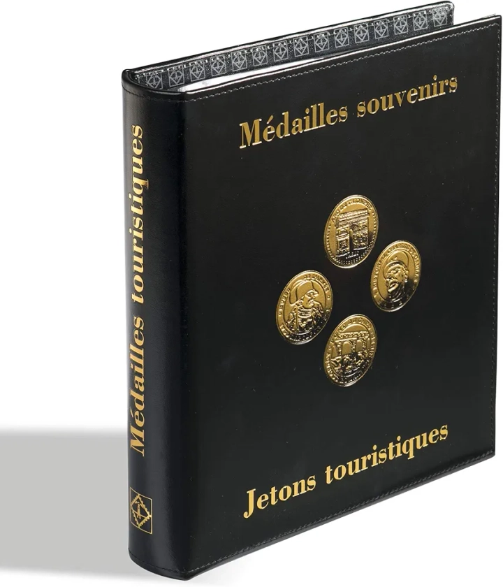 Leuchtturm n 342176 Album numismatique Optima Classic-Design Médailles Souvenirs INCL. 5 Pochettes pour pièces Optima