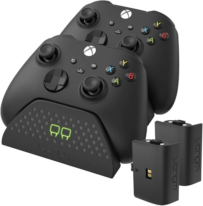 Venom Double station de chargement avec 2 batteries rechargeables - Noir (Xbox Series X & S/Xbox One)