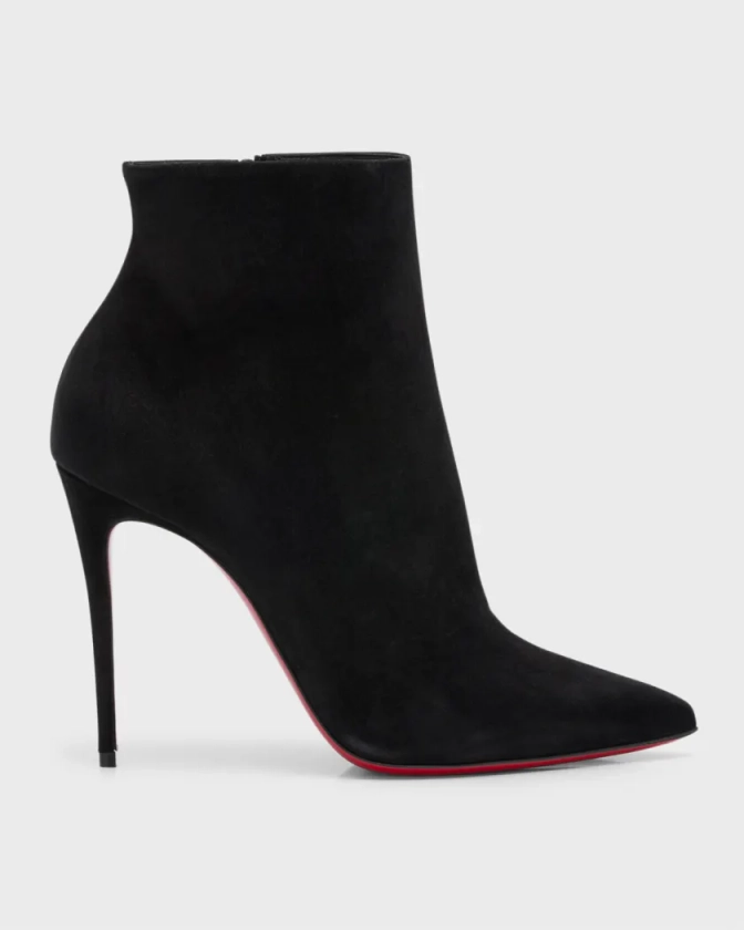 So Kate Suede Red Sole Booties