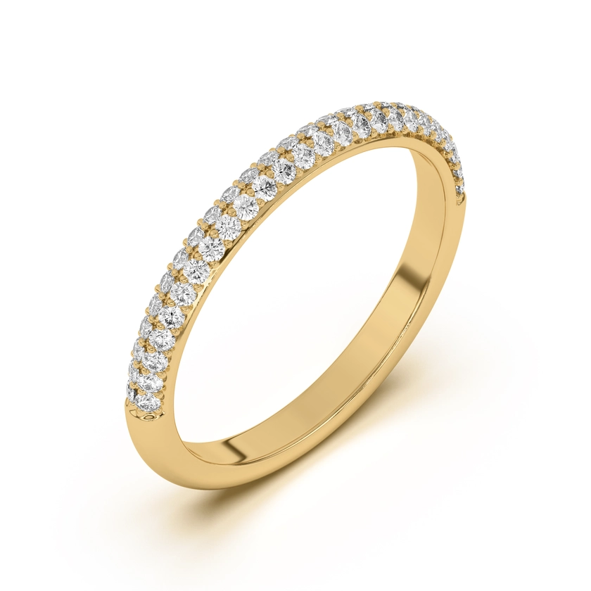 Ingrid Double Row Pavé Band | Rare Carat®