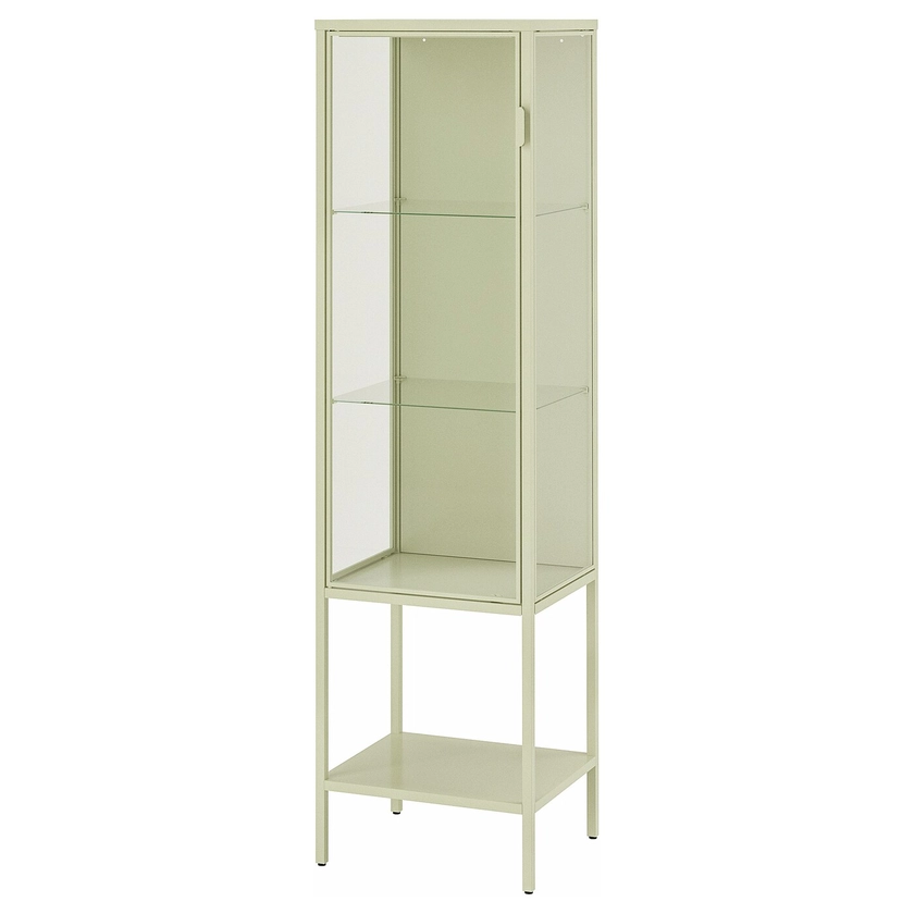 RUDSTA glass-door cabinet, light green, 42x37x155 cm - IKEA Belgium