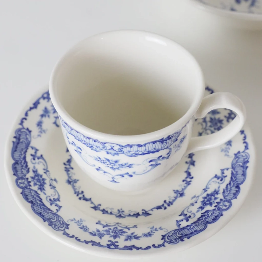 Tea Cup & Saucer Set - Blue