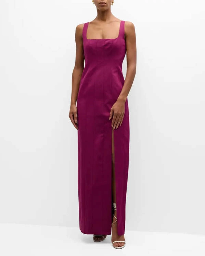 Staud Portrait Dress - Syrah on Garmentory