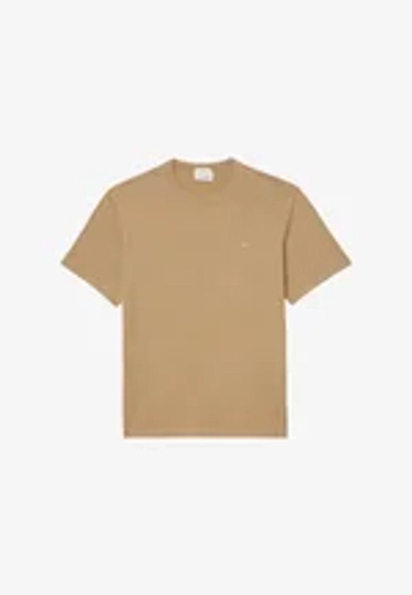 Lacoste TEE - T-shirt basique - beige s/beige - ZALANDO.FR