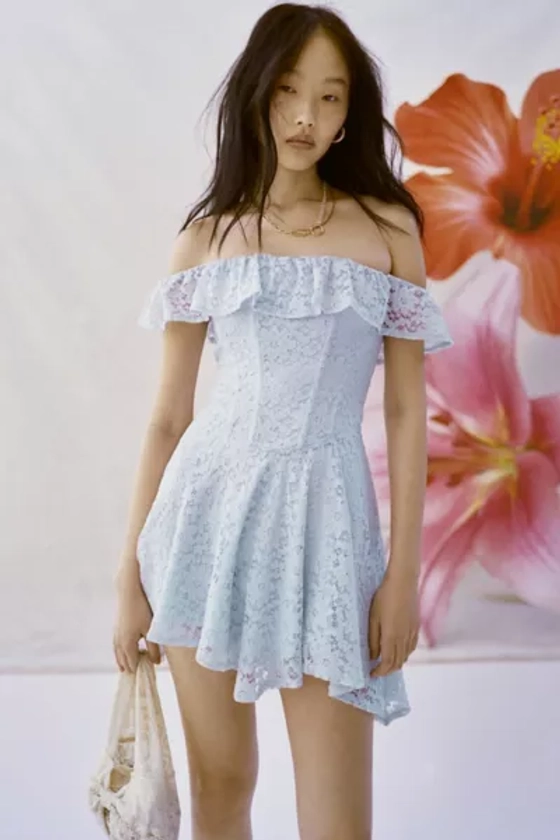 Kimchi Blue Lilly Lace Corset Mini Dress