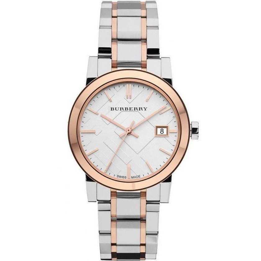 Burberry BU9105 Ladies Two-Tone 34mm Watch