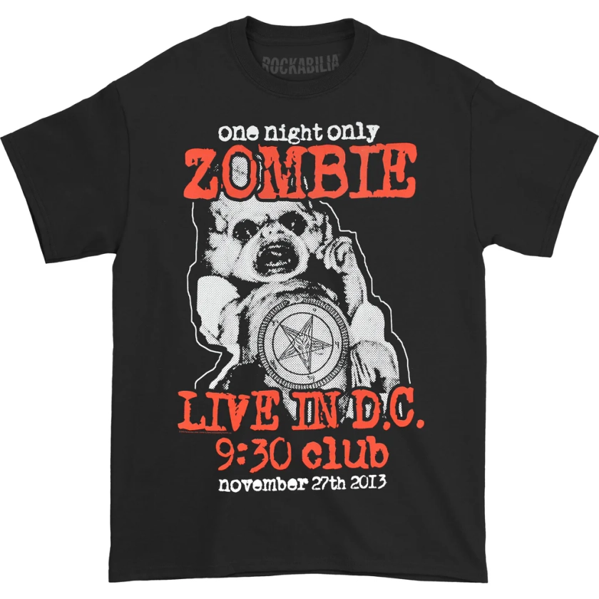 Rob Zombie Live At 9:30 Club T-shirt