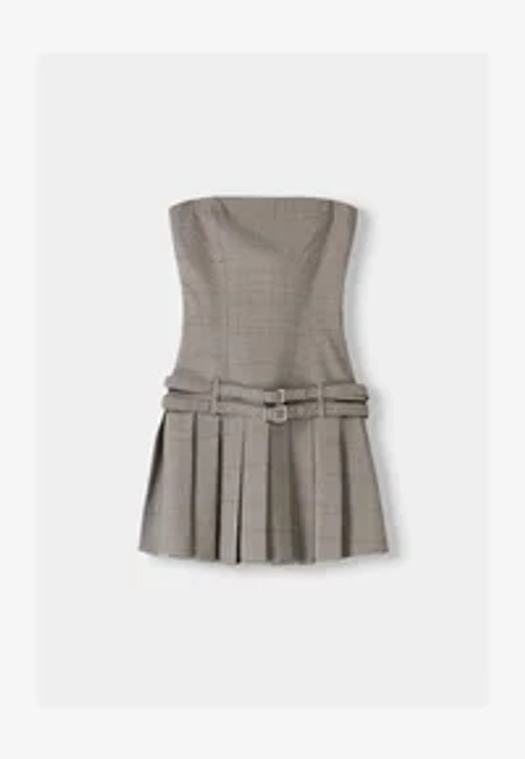 Bershka Robe de jour - grey/gris - ZALANDO.FR