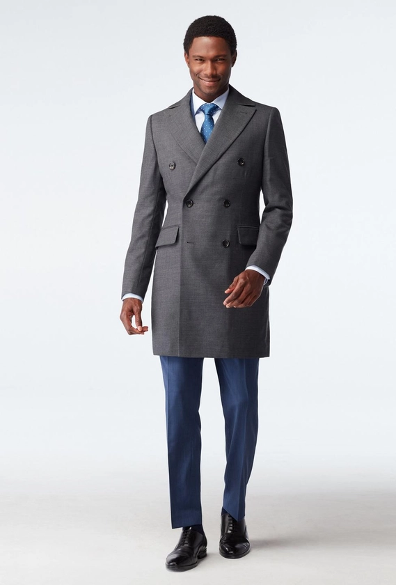 Hatton Twill Gray Overcoat