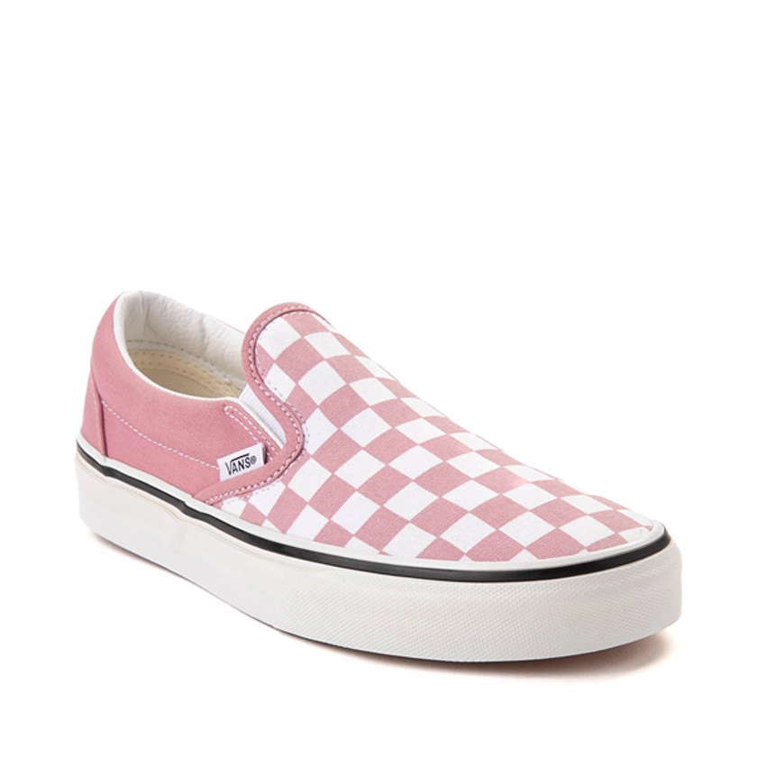 Vans Slip-On Checkerboard Skate Shoe - Foxglove / White