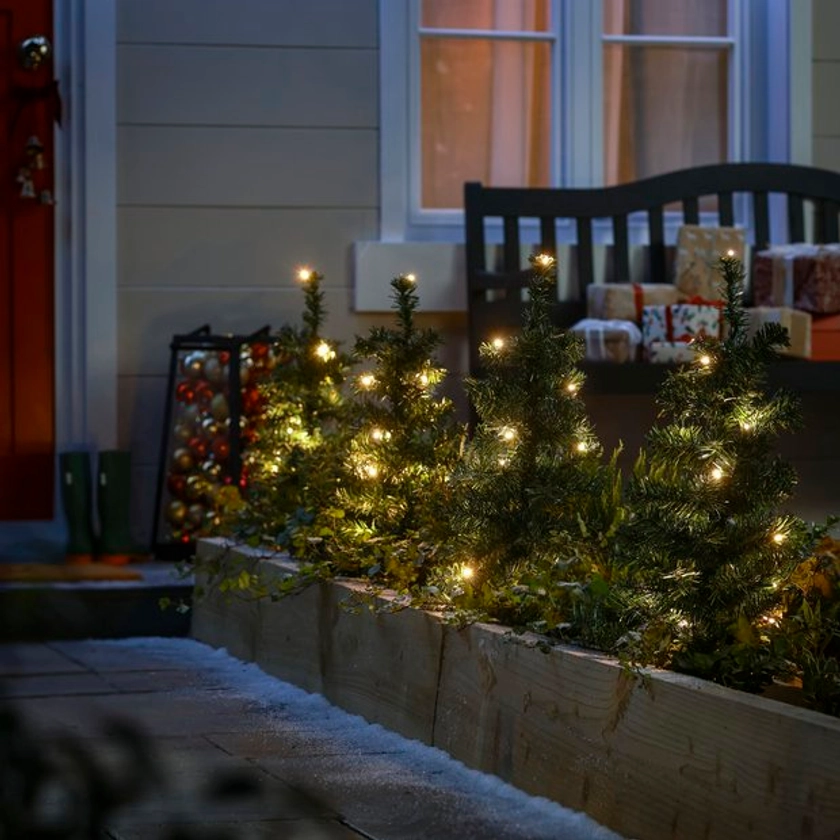 Buy Habitat Pack of 4 Christmas Tree Path Finder Lights | Outdoor Christmas decorations | Habitat