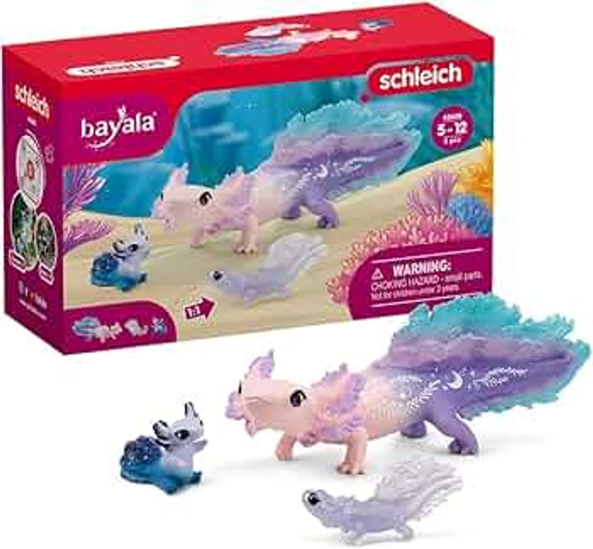 Schleich Axolotl Salamander Undersea Toy Set