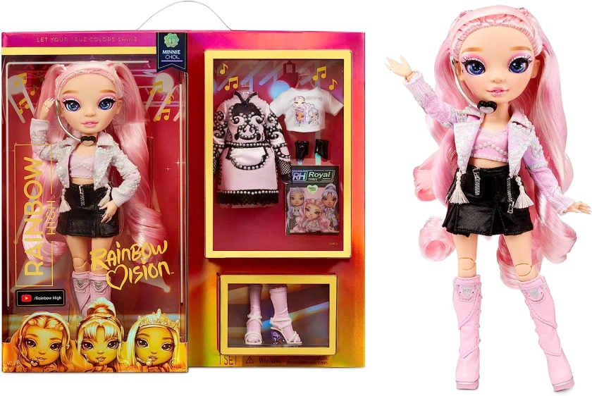 Rainbow High Boneca da moda Rainbow Vision Royal Three K-pop - MINNIE 