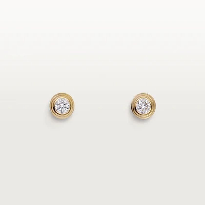 CRB8301215 - Boucles d'oreilles Cartier d'Amour, petit modèle - Or jaune, diamants - Cartier